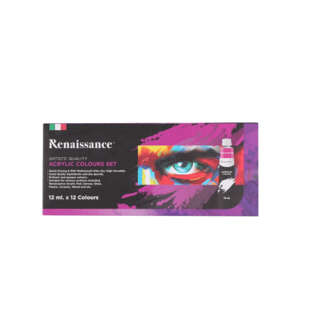 ชุดสีอะคริลิค Renaissance (เรนาซองซ์) 12ml. 12 สี_0
